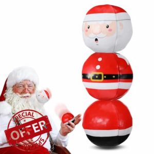 Civaner 3 Pcs Christmas Juggling Balls for Beginners 2.5 Inch Santa Claus Juggling Balls Xmas Circus Balls Soft Easy Juggle Balls for Adults