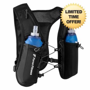 Force Fitness Running Hydration Vest - With or without 500ml bottles
