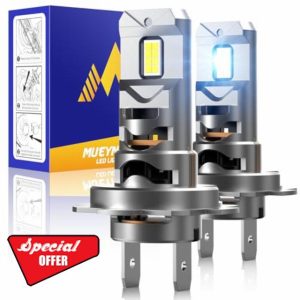 MUEYNIUK H7 Headlight Bulb for Car 33000LM 60W H7 led headlight bulb Conversion Kit 1:1 Mini Size Super Bright 6500K White 12V IP68 Waterproof Plug and Play