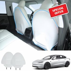 Rear Seat Kick Protection Mats for Tesla Model Y Model 3 Model S Model X