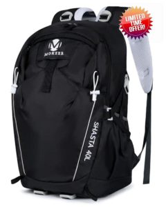 Hiking Backpack 40L Water Resistant Backpack with Raincover for Men Women Durable Rucksack for Camping Trekking Travel and Outdoor Sports