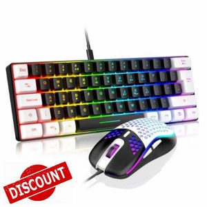RedThunder 60% RGB Gaming Keyboard and Mouse Combo