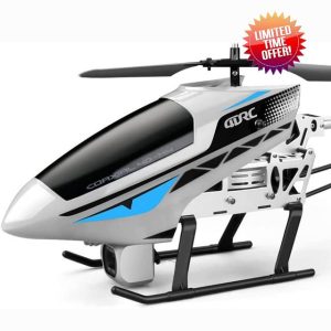 ZGDHWCR RC Airplane 28in Large Remote Control Helicopter With Camera Alloy Fall Resistant RC Aircraft 2.4Ghz Electric Rc Plane Drone Toy For Kids Adults Toy Gifts