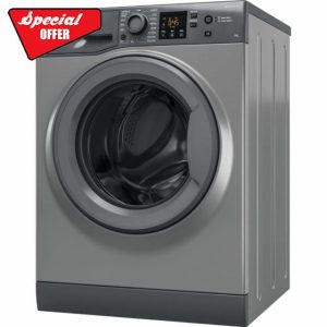 Hotpoint NSWF946GGUK Freestanding 9kg 1400rpm A Rated Washing Machine in Graphite            [Energy Class A]