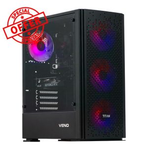 Veno Scorp Gaming PC Desktop Computer: i7-3770 3.90Ghz - 16GB RAM – RX 580 8GB - 256GB SSD - 1TB HDD - 500W 80+ PSU - Vortex ARGB CASE - WIFI - WINDOWS 1