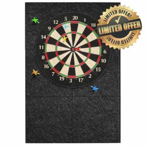 KEAGAN Dart Board Wall Protector Felt Dartboard Wall Protection Self-Adhesive Spliced Wall Surround Board Dart Board Backing Felt Wall Tiles Cork Dart Board Backer Cork Board