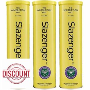 zaizah 4 - Balls Slazenger Wimbledon Tennis Balls Official Championship Ball - Durable
