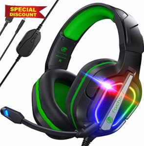 Fachixy「2024 New」FC200 Gaming Headset for PS4/PS5/PC/Xbox/Nintendo Switch