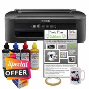 HobbyPrint A4 Sublimation Printer Bundle - WF-2110W Sublimation Kit.
