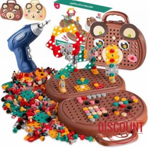 Magic Montessori Play Toolbox With Electric Drill