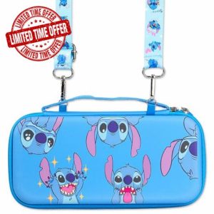 PERFECTSIGHT Switch Carrying Case for Nintendo Switch OLED Travel Carry Case with 12 Game Card Slots