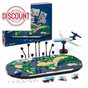 LEGO Family Travel Moments World Map Building Toy for Teens