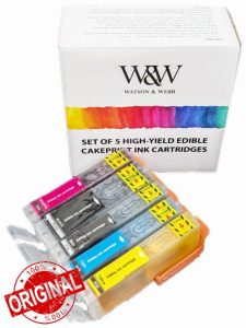 Watson & Webb Edible Ink Cartridges Set for Canon TS705/TS705a - Food-Grade Ink