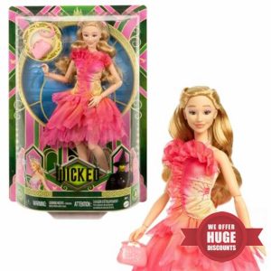 Mattel Universal Wicked Glinda Fashion Doll & Accessories with Blonde Hair