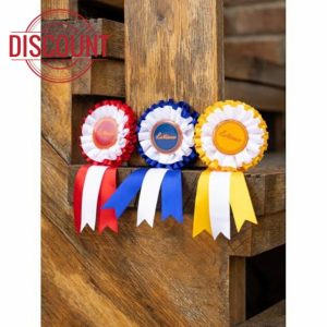 LeMieux Hobby Horse Rosette Pack - Set of Three Satin Winner Rosettes - Congratulate Your Hobby Horse - Suitable for Ages 3+