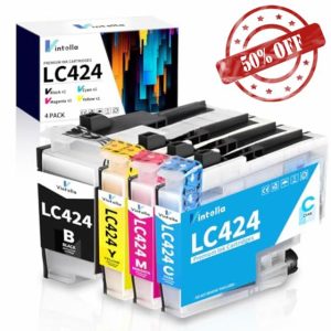 Vintella LC424 Ink Cartridges Multipack Replacement for Brother LC-424 LC 424 LC424XL LC-424VAL LC424VAL LC 424 XL Multipack for BrotherDCP-J1200W DCP-J1200WE J1200W J1200WE Printers (4-Pack)