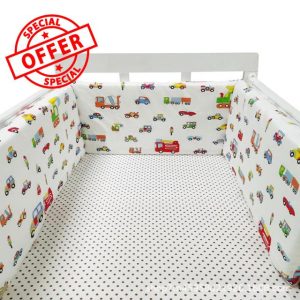 Breathable Crib Bumper Cot Liner Breathable Cot Bumper Cot Bumpers For Cot Bed Breathable Cot Bumper Cot Liner Padded Baby Boys Girls Nursery Breathable Crib Bed Liner Bumper