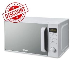 Swan SM4421WHT Digital Microwave with 95-Minute Timer