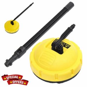 Patio Cleaner Attachment for Karcher K2 - K7 Surface Patio Cleaner Rotating Pressure Washer Accessories with Long Handle for Outdoor