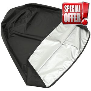 BCOATH Garden Fountain Cover Patio Cover Waterproof Fountain Cover Oxford Cloth Garden Cover Water Fountain Covers for Winter Garden Statue Covers Outdoor Fountain Black 420d Oxford Cloth