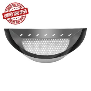 Alnemy Stainless Steel Charcoal Basket Holder Fuel Holder Fit for Kettle Grill Contoured Stainless Steel Char-Basket Charcoal Briquet