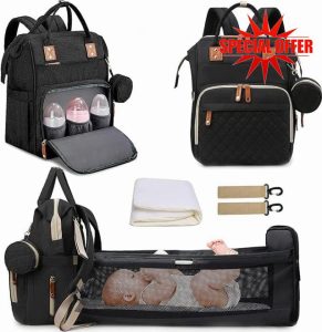 3-in-1 Baby Diaper Bag – Foldable Changing Station