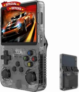 YUYQAQ 2024 New Keyboy Game Console R36S Retro Handheld Game Console with 128G Built-in 20000+ Classic Games