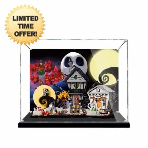 Acrylic Display Case for Lego 21351 The Nightmare Before Christmas,Dustproof Box
