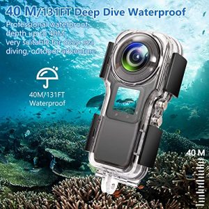 40M/131FT Diving Case Protective Shell Dive Housing Case with Screw Mount and Base Adapter Action Camera Accessories