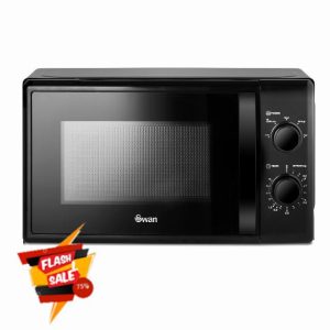 Swan SM4420BLK Manual Microwave with 5 Power Levels