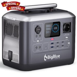 [10ms UPS/1.5H Fast Recharge 0-80%] BigBlue Portable Power Station 1075Wh