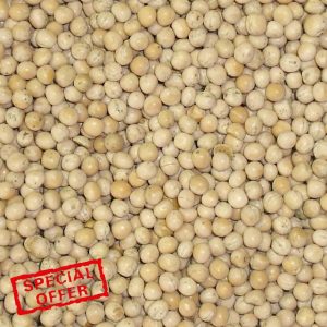 Bamfords Top Flight White Peas 20kg - High Protein Racing Pigeon Food/Fishing Bai