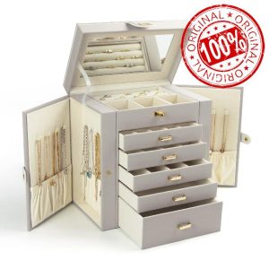 KAMIER 6-Tier Jewelry Box for Women
