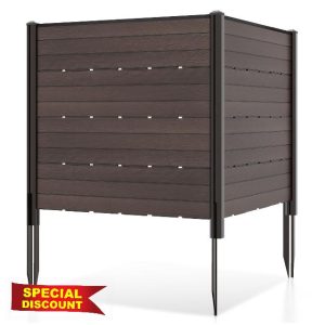COSTWAY 2 Panels Outdoor Privacy Screen