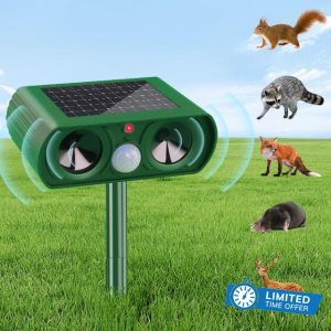 Solar Ultrasonic Animal Repeller