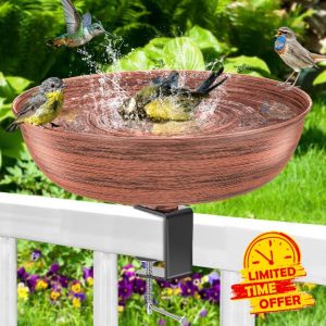 YALINKA Bird Bath Deck Mounted Bowl