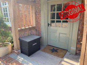 Lockable Parcel Delivery Box painted Black