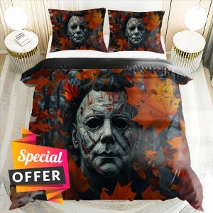 Horror Movie Printed Duvet Covers Horror Bedding Set Halloween Quilt Covers for Teens Adults (style2