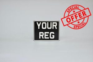 Classic Metal Pressed 7.5 x 6 Motorbike Number Plate