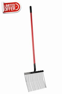 HY EQUESTRIAN HYCONIC Shavings Fork - Red/Black