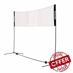 Badminton Net Foldable Nylon Net Adjustable Poles Height Portable Set Volleyball Tennis Badminton Fu