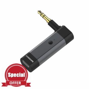 COSDESIRE Bluetooth Adapter with 3.5mm AUX Jack and Built-in Microphone for Beats Mixr/Solo 2 / Studio 2 / Executive/Pro Wired Headphones