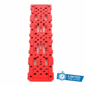 Hopbucan 1 PCS Red Angeleyes 32080 Telescope Dovetail Mounting Plate Standard Dovetail Plate Dovetail Mounting Fixing Plate