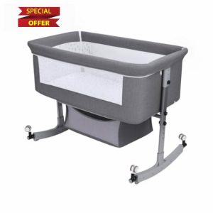 yoakaiax Height Adjustable Baby Bedside Crib