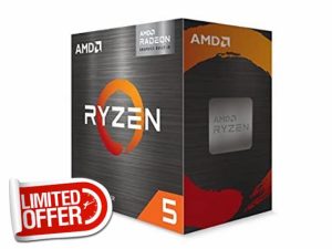 Ryzen 5 5600G CPU with Wraith Stealth Cooler AM4 3.9GHz (4.4 Turbo) 6-Core 65W 19MB Cache 7nm 5th Gen Radeon Graphics - 100-100000252BOX