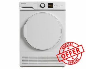 White Knight WK-AT9CW 9KG Load Capacity Condenser Freestanding Tumble Dryer