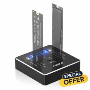 FIDECO M.2 NVMe SATA SSD Docking Station