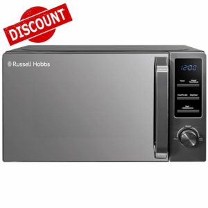 Russell Hobbs 20 Litre 800W Dark Steel Digital Microwave with 8 Auto Cook Menus & Deforst Function