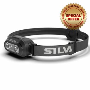 Silva Head Torch Battery Powered - Rechargeable USB-C - Smini - 53 Grams - 250 Lumen Head Lamp - 3 Brightness Levels - White and Red LEDs - Battery Indicator - for Running in Urban Areas & Outdoor            [Energy Class A]