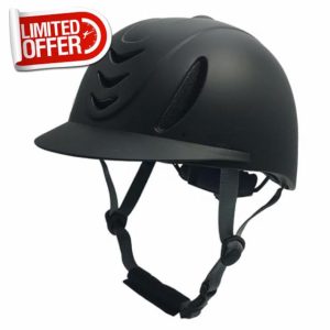 Sharplace Horse Riding Helmet Equestrian Helmet Shockproof Simple Comfortable Portable Breathable Summer Adjustable Riding Cap for Kids